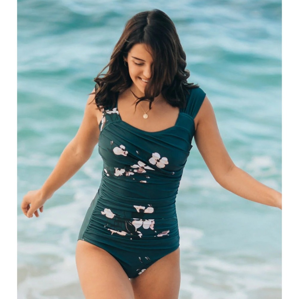 Albion Fit The Victoria Off Shoulder‎ One-Piece Swimsuit